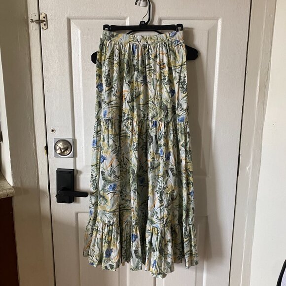 Abercrombie & Fitch Tropical Palm Print Skirt and Top Set - Picture 5 of 7